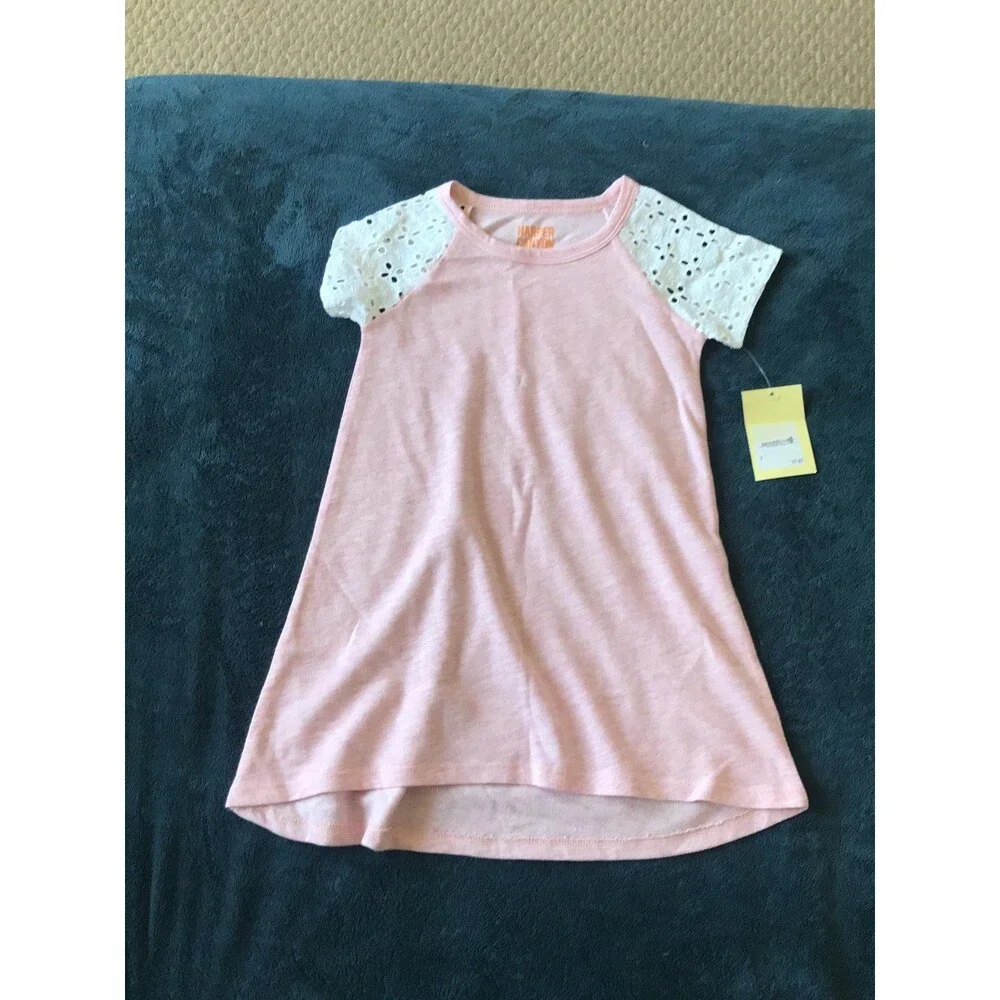 Girls Harper canyon size 2 dress with eyelet sleeves